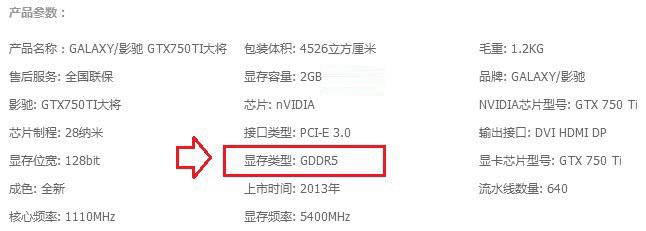 分辨显存类型的方法分解