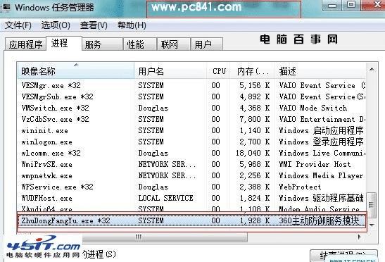 zhudongfangyu.exe进程的含义