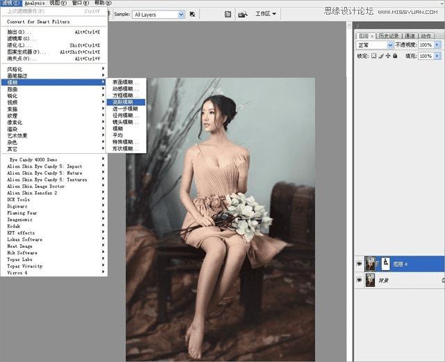 使用PS调出室内模特柔美的淡雅肤色,该怎么操作?