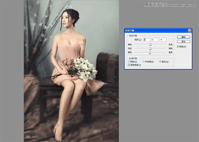 使用PS调出室内模特柔美的淡雅肤色,该怎么操作?