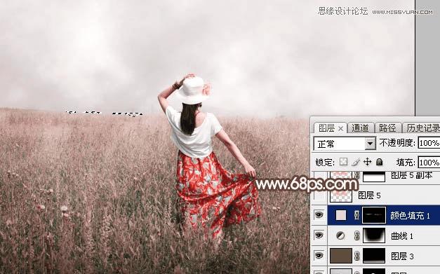 如何用ps调出早晨雾蒙蒙的外景人像?