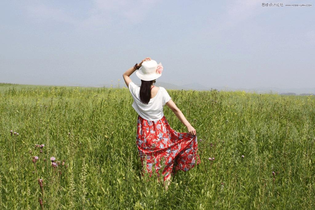 如何用ps调出早晨雾蒙蒙的外景人像?