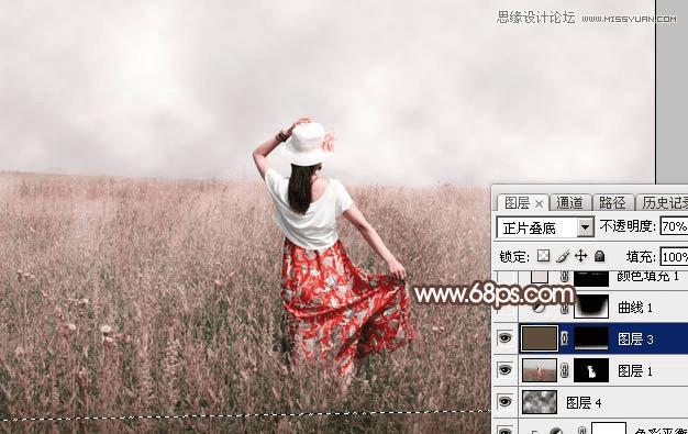 如何用ps调出早晨雾蒙蒙的外景人像?