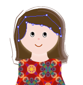 如何使用AI绘制可爱卡通小女孩?