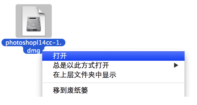 如何安装Adobe photoshop cc for Mac版?