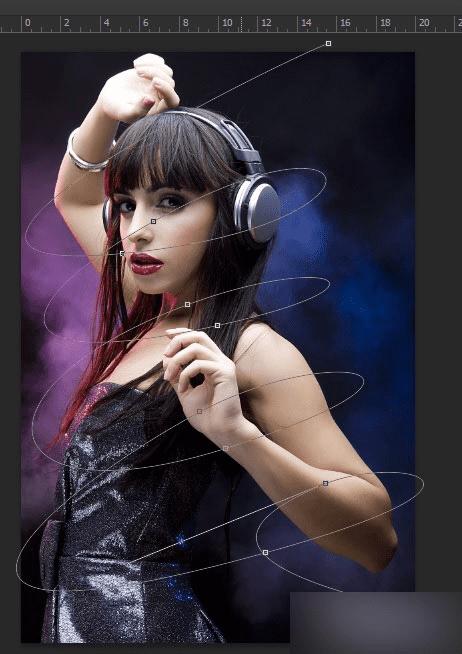 如何使用ps合成炫酷的女孩海报?