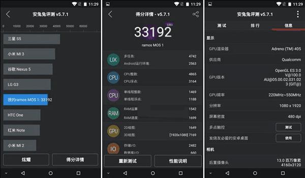 1999元的蓝魔MOS1跑分完全图解!