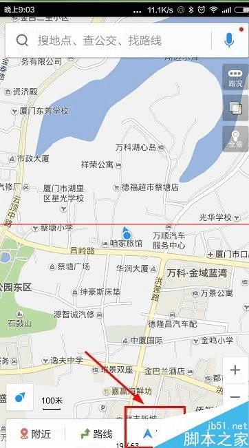 如何使用手机百度地图的夜间模式?