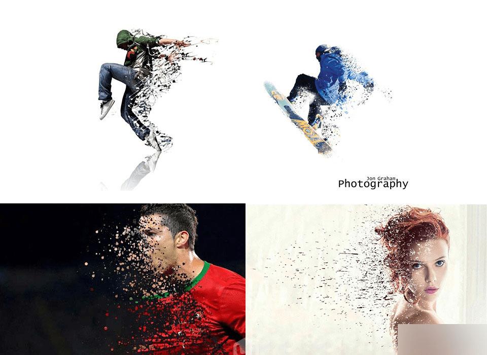 怎么样使用ps将照片快速合成超酷的粒子飞散效果?