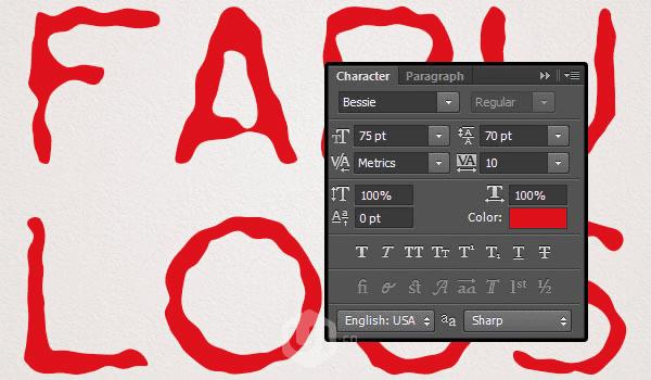 使用ps制作漂亮的彩金色UV文字效果的技巧