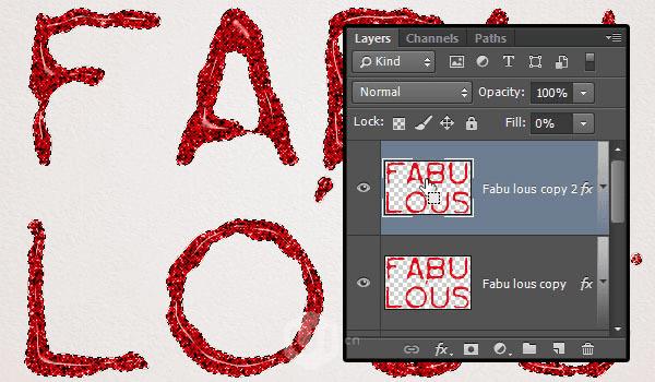 使用ps制作漂亮的彩金色UV文字效果的技巧