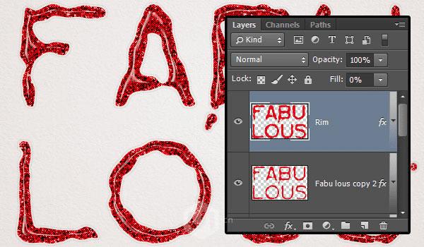 使用ps制作漂亮的彩金色UV文字效果的技巧