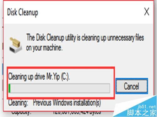 删除win10更新时出现的Windows.old文件夹的办法