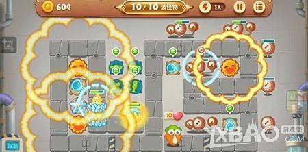 怎么样在保卫萝卜3工厂楼层第6关中通关?