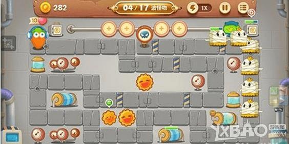 在保卫萝卜3工厂楼层第7关通关的攻略