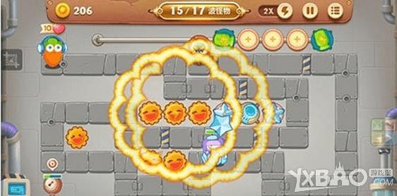 在保卫萝卜3工厂楼层第7关通关的攻略