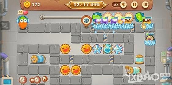 在保卫萝卜3工厂楼层第7关通关的攻略