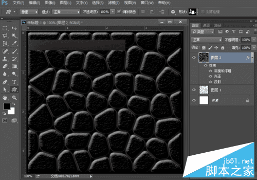 如何使用ps滤镜制作匀称逼真的鹅卵石路面效果?