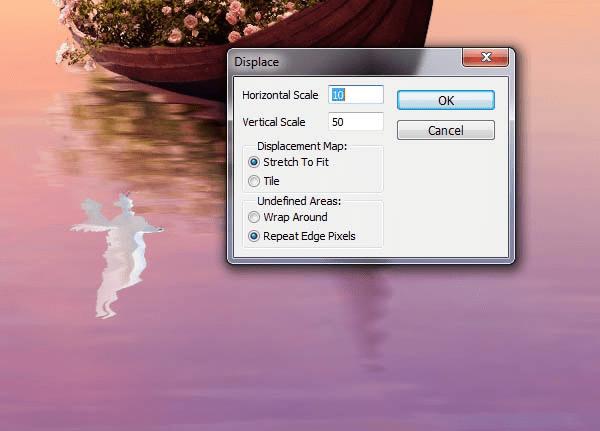 如何在PS中合成霞光中的小艇场景?