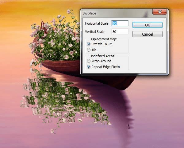 如何在PS中合成霞光中的小艇场景?