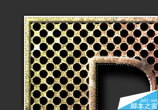 如何使用PS制作怀旧网面有质感的金属文字效果?