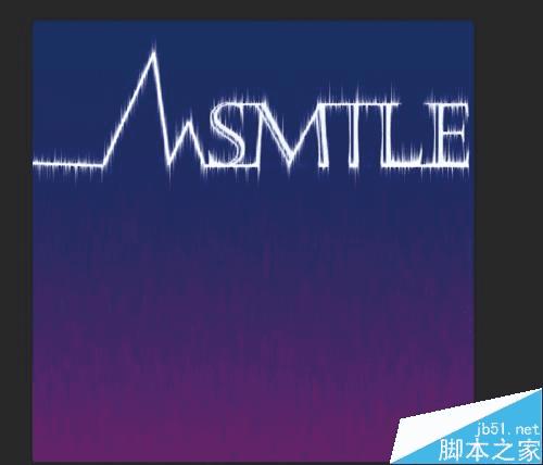 如何在PS中利用"风"滤镜制作漂亮的发光风吹字效果?