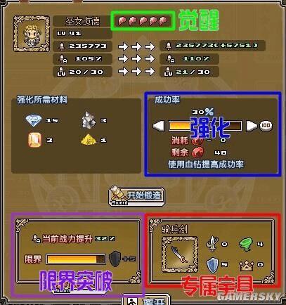 培养及强化像素骑士团英雄的方法技巧