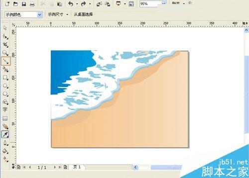 ʹCorelDrawʱ캣ɳ̲廭İ취