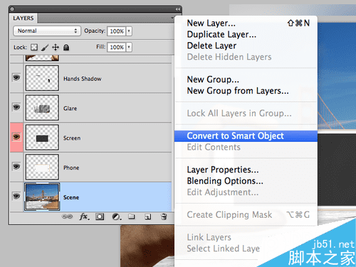 在ps中巧用智能滤镜制作手机看图片特效模型的方法步骤