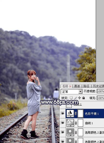 用ps调出唯美的暗调霞光色的外景泛白图片的方法