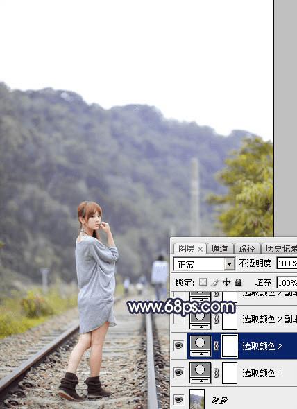 用ps调出唯美的暗调霞光色的外景泛白图片的方法