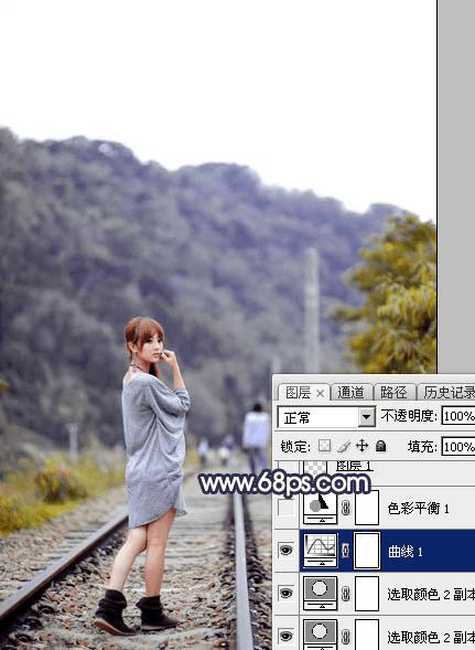 用ps调出唯美的暗调霞光色的外景泛白图片的方法