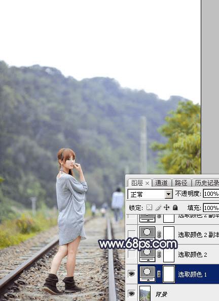 用ps调出唯美的暗调霞光色的外景泛白图片的方法