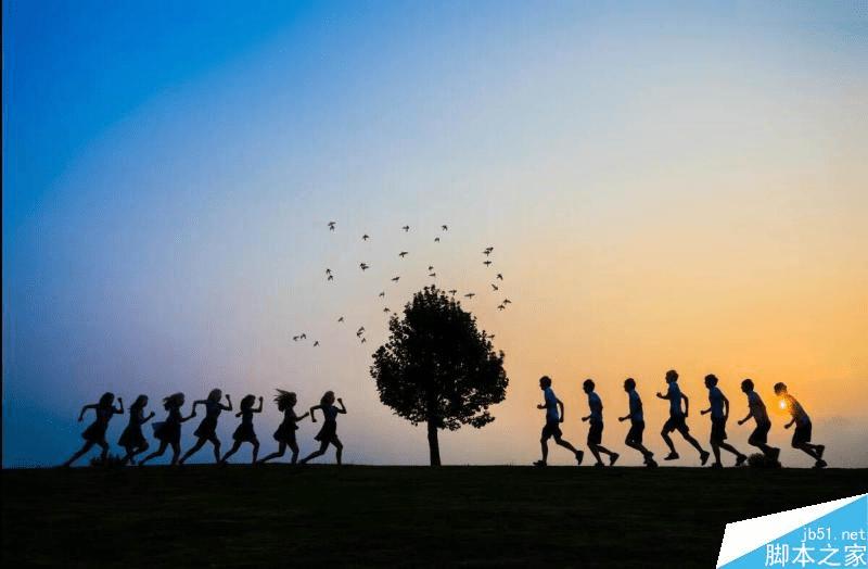 怎么样使用ps合成创意的多重剪影人像?