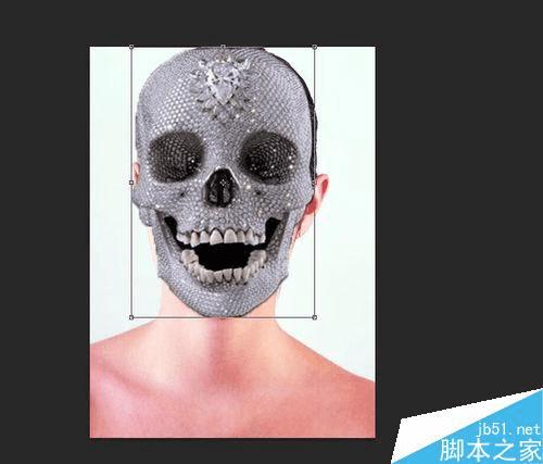 使用PS将一个美女变成骷髅的GIF动态的技巧