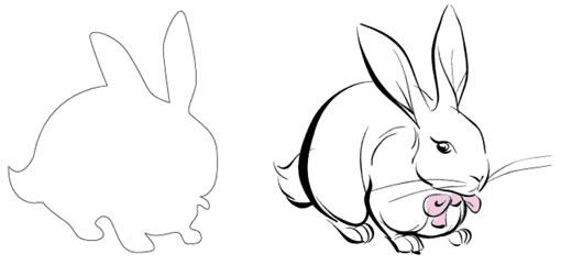 运用Illustrator Intuos2画可爱活泼的小兔的方法技巧