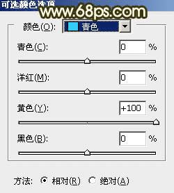 如何在ps中将树丛中的人物加上柔和的秋季暖色?