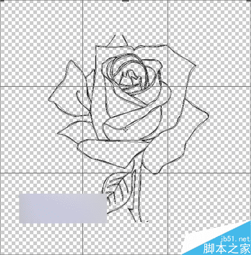 在ps中快速抠出简笔画中的线条的方法