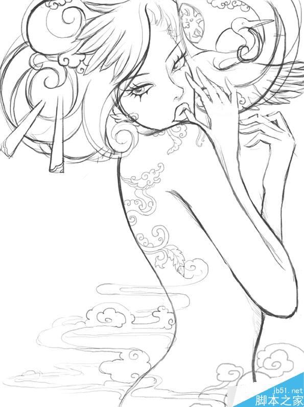 在AI中绘制漂亮潮流的绘制插画的技巧