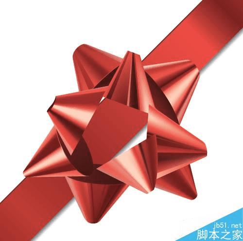 怎么样在AI中制作漂亮的立体红色礼品包装花?