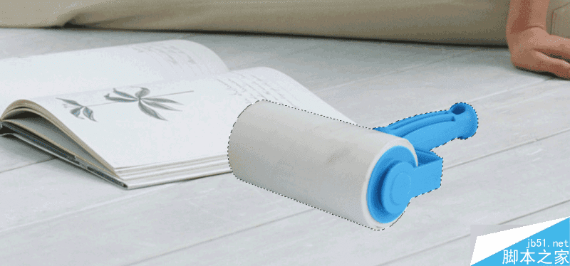 如何在ps中合成一个粘毛器产品的动态效果海报?