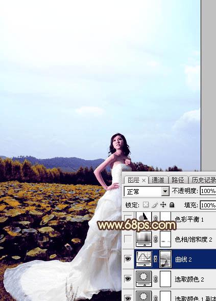 在ps中调出大气晨曦暗黄色的技巧