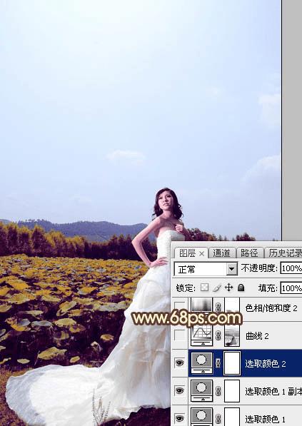 在ps中调出大气晨曦暗黄色的技巧