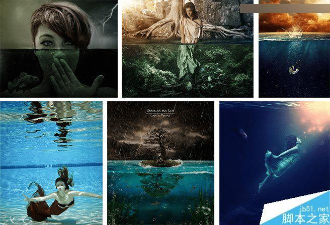 在ps中合成在水下偏偏起舞的人像的步骤