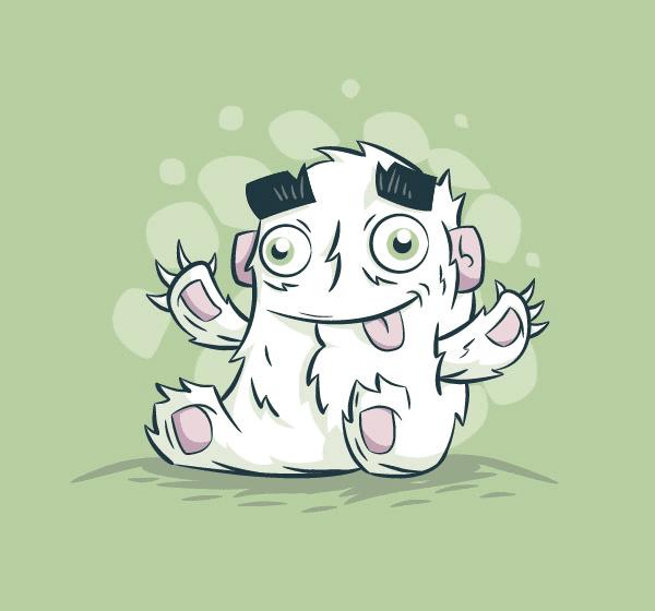 如何在AI中绘制一个可爱卡通风格的老人?