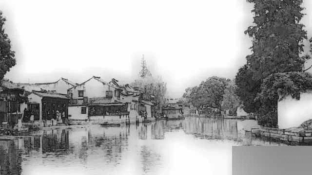 如何在PS中把照片制作成漂亮的水墨山水风景画效果?