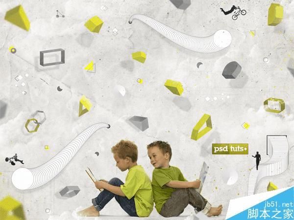 如何在AI中结合PS创建非常有趣的儿童海报?