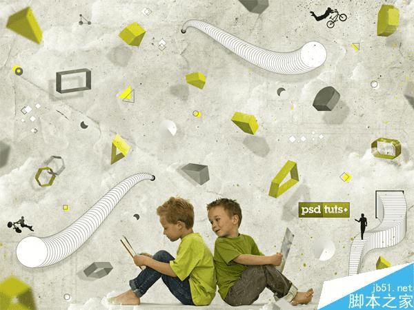 如何在AI中结合PS创建非常有趣的儿童海报?