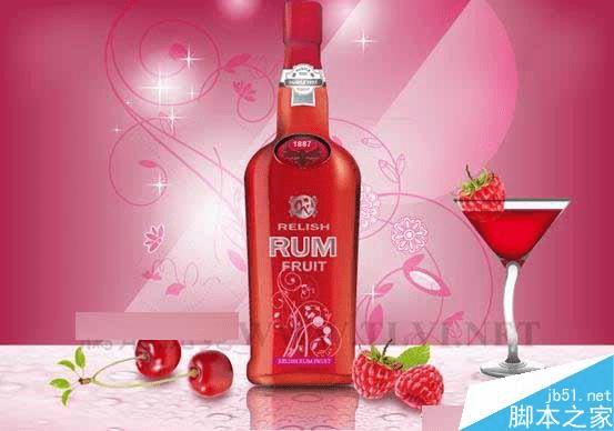 在AI网格中填充设计高大时尚的红酒海报的方法