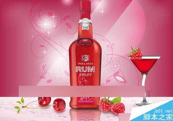 在AI网格中填充设计高大时尚的红酒海报的方法